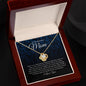 To My Beautiful Mom | I Love You - Love Knot Necklace