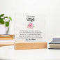 To My Beautiful Wife | Square Acrylic Plaque