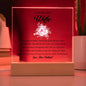 To My Beautiful Wife | Square Acrylic Plaque