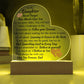 To My Daughter Acylic Placque